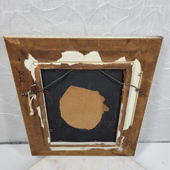 VTG Carina Ballet Lithograph Framed 11" Wood Shadow Box Gold MCM Wall Art - Picture 7 of 16